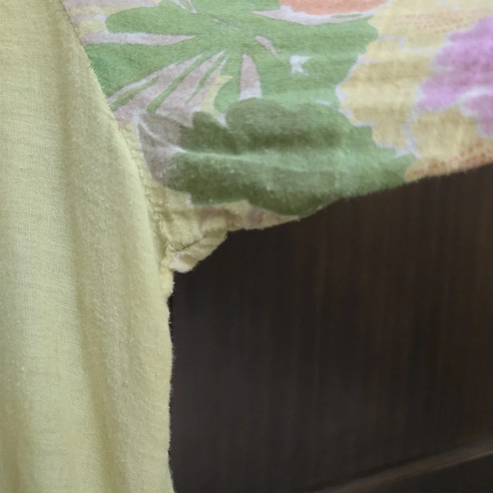 Sundance Floral Pintuck Pleated Button Up Tunic Top Boho Airy Artsy‎ Pockets L - Picture 14 of 16